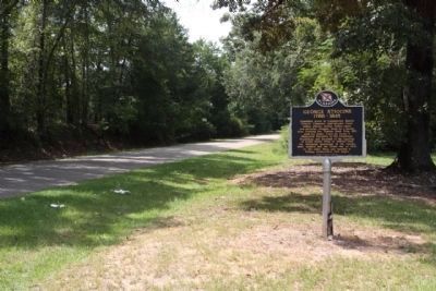 George Stiggins Marker, along Old Federal Road (County Road 8) looking west. Click for full size. George Stiggins Marker, along Old Federal Road (County Road 8) looking west image. Click for full size.