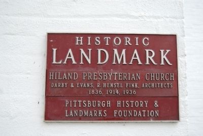 Hiland Presbyterian Church Marker image. Click for full size.
