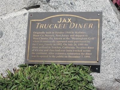Jax Truckee Diner Marker image. Click for full size.