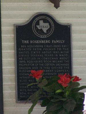 The Rosenberg Family Marker image. Click for full size.