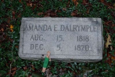 Amanda E. Dalrymple Tombstone<br>August 15, 1818 - December 5, 1870 image. Click for full size.