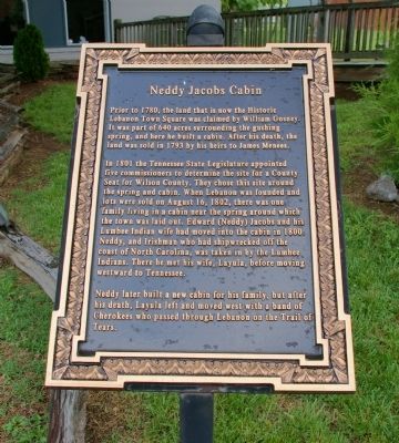 Neddy Jacobs Cabin Marker image. Click for full size.