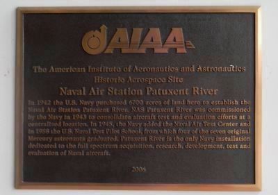 AIAA Historic Aerospace Site image. Click for full size.