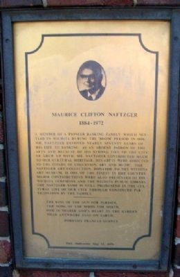 Maurice Clifton Naftzger Marker image. Click for full size.