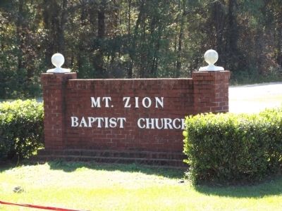 Mt. Zion Baptist Church Sign image. Click for full size.