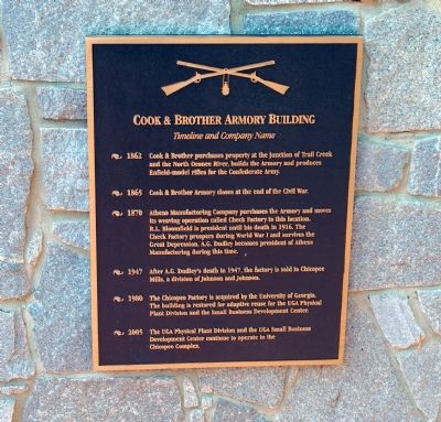 Cook & Brother Armory Building Marker image. Click for full size.