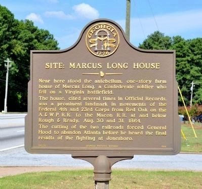 Site: Marcus Long House Marker image. Click for full size.
