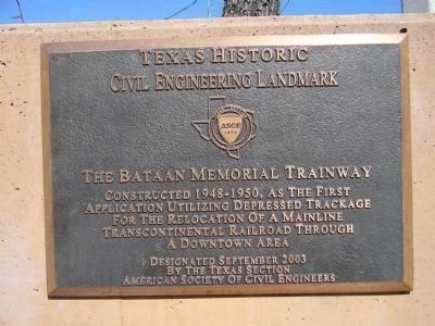 Texas Historical Civil Engineering Landmark image. Click for full size.