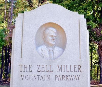 The Zell Miller Mountain Parkway Marker image. Click for full size.