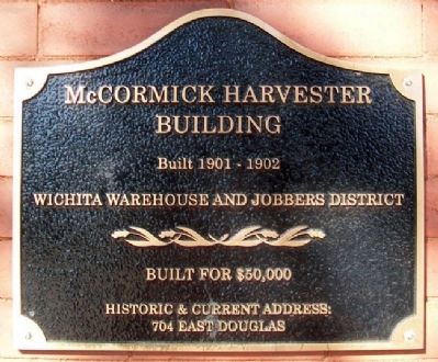 McCormick Harvester Building Marker image. Click for full size.