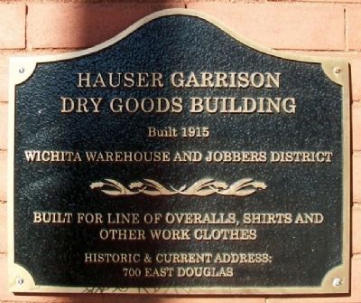 Hauser Garrison Dry Goods Building Marker image. Click for full size.