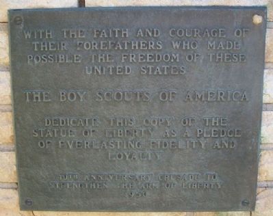 Statue of Liberty Replica Marker image. Click for full size.