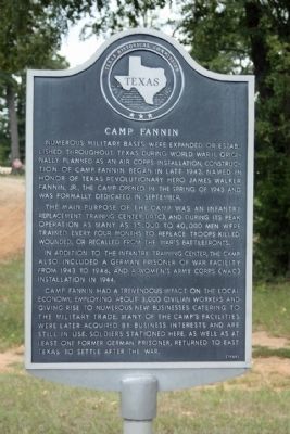 Camp Fannin Marker image. Click for full size.