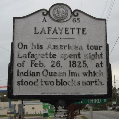 Lafayette Marker. Click for full size. Lafayette Marker image. Click for full size.