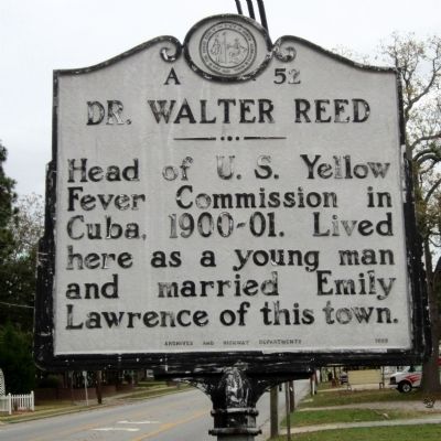Dr. Walter Reed Marker image. Click for full size.