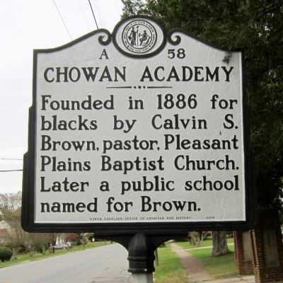 Chowan Academy Marker image. Click for full size.