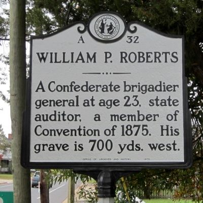 William P. Roberts Marker image. Click for full size.