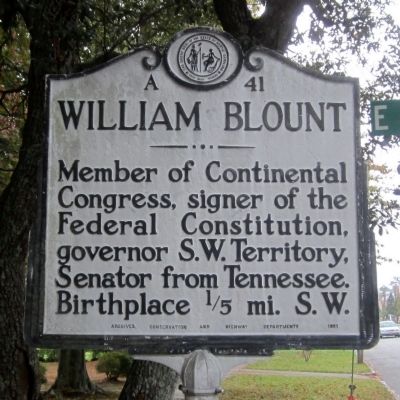 William Blount Marker image. Click for full size.