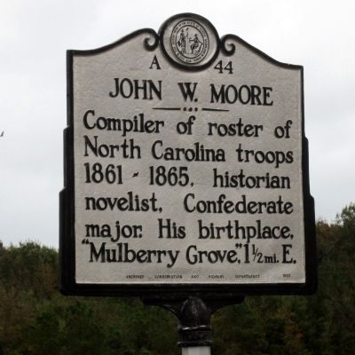 John W. Moore Marker image. Click for full size.