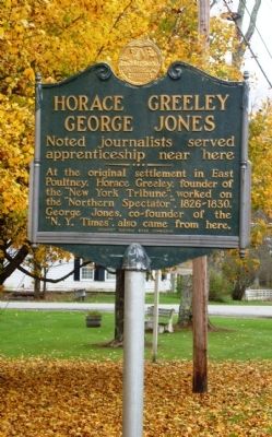 Horace Greeley - George Jones Marker image. Click for full size.