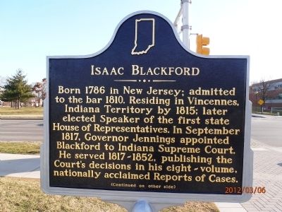 Isaac Blackford Marker, side one image. Click for full size.