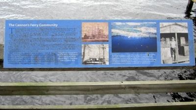 The Cannon's Ferry Community Marker image. Click for full size.