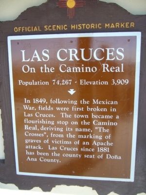 Las Cruces on the Camino Real Marker image. Click for full size.