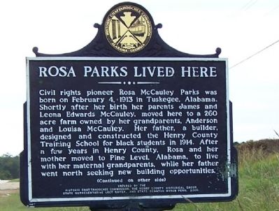 Rosa Parks Lived Here Marker image. Click for full size.