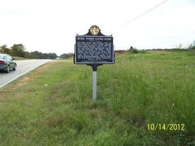 Rosa Parks Lived Here Marker. Click for full size. Rosa Parks Lived Here Marker image. Click for full size.