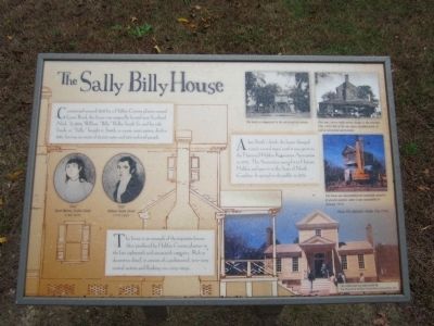 The Sally Billy House Marker image. Click for full size.