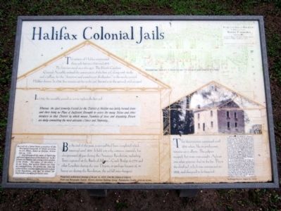Halifax Colonial Jails Marker. Click for full size. Halifax Colonial Jails Marker image. Click for full size.