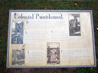 Colonial Punishment Marker image. Click for full size.