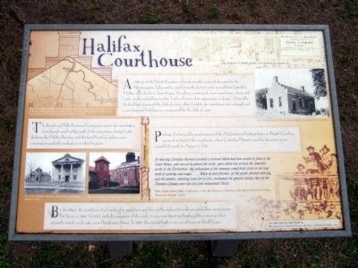Halifax Courthouse Marker image. Click for full size.