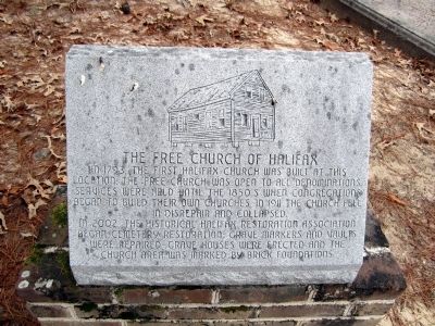 The Free Church of Halifax Marker. Click for full size. The Free Church of Halifax Marker image. Click for full size.