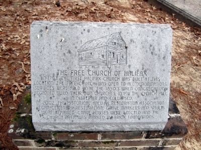 The Free Church of Halifax Marker image. Click for full size.