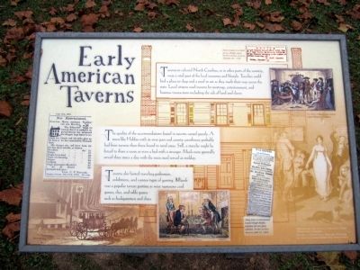 Early American Taverns Marker image. Click for full size.