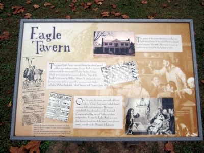 Eagle Tavern Marker. Click for full size. Eagle Tavern Marker image. Click for full size.