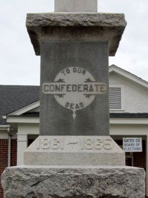 Gates County Confederate Monument image. Click for full size.