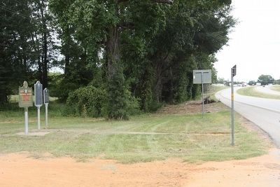 Camp Fannin Internment Camp Marker, as seen looking northeast along US 271 image. Click for full size.