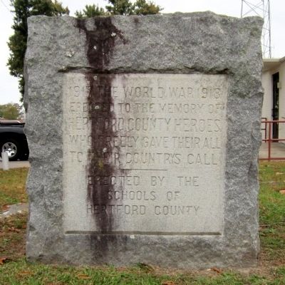 Hertford County WWI Memorial image. Click for full size.