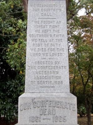 Bertie County Confederate Monument. Click for full size. Bertie County Confederate Monument image. Click for full size.