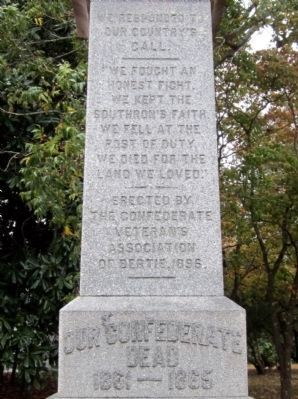Bertie County Confederate Monument image. Click for full size.