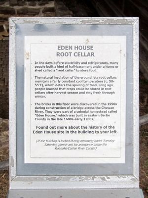 Eden House Root Cellar Marker image. Click for full size.