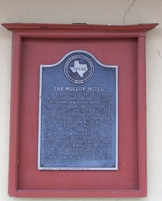 The Molloy Hotel Marker image. Click for full size.