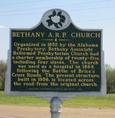 Bethany A.R.P. Church Marker image. Click for full size.