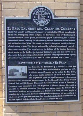 El Paso Laundry and Cleaners Company Marker image. Click for full size.