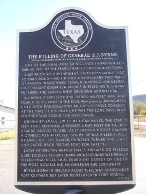 The Killing of General J. J. Byrne Marker image. Click for full size.