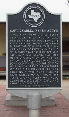 Capt. Charles Henry Allyn Marker image. Click for full size.
