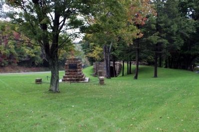 The Old Portage Rail Road monument image. Click for full size.