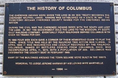 The History of Columbus Marker image. Click for full size.